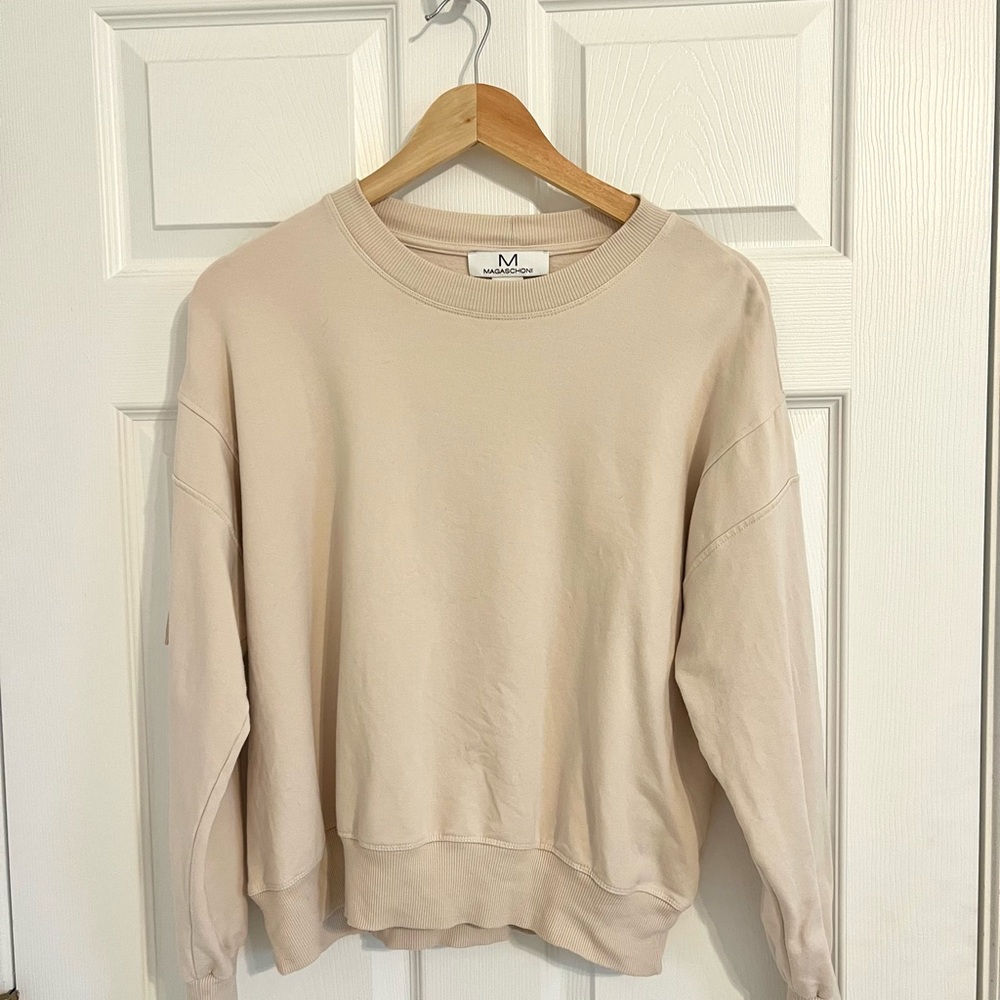 Super soft Crewneck Modal sweatshirt in Cream